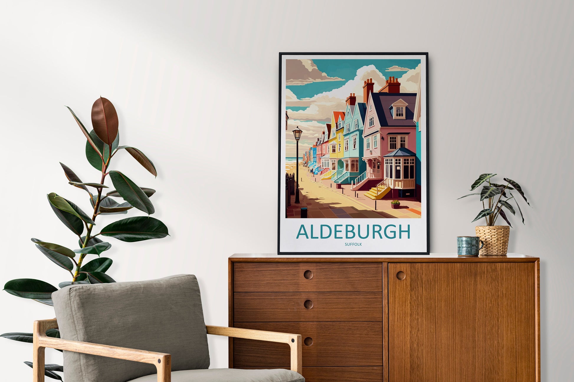 Aldeburgh Travel Print Wall Art Aldeburgh Wall Hanging Home Décor Aldeburgh Gift Art Lovers England Art Lover Gift Aldeburgh Art
