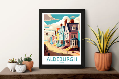 Aldeburgh Travel Print Wall Art Aldeburgh Wall Hanging Home Décor Aldeburgh Gift Art Lovers England Art Lover Gift Aldeburgh Art