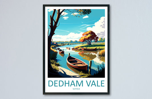 Dedham Vale Travel Print Wall Art Dedham Vale Wall Hanging Home Décor Dedham Vale Gift Art Lovers England Art Lover Gift Dedham Vale Art