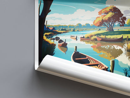Dedham Vale Travel Print Wall Art Dedham Vale Wall Hanging Home Décor Dedham Vale Gift Art Lovers England Art Lover Gift Dedham Vale Art