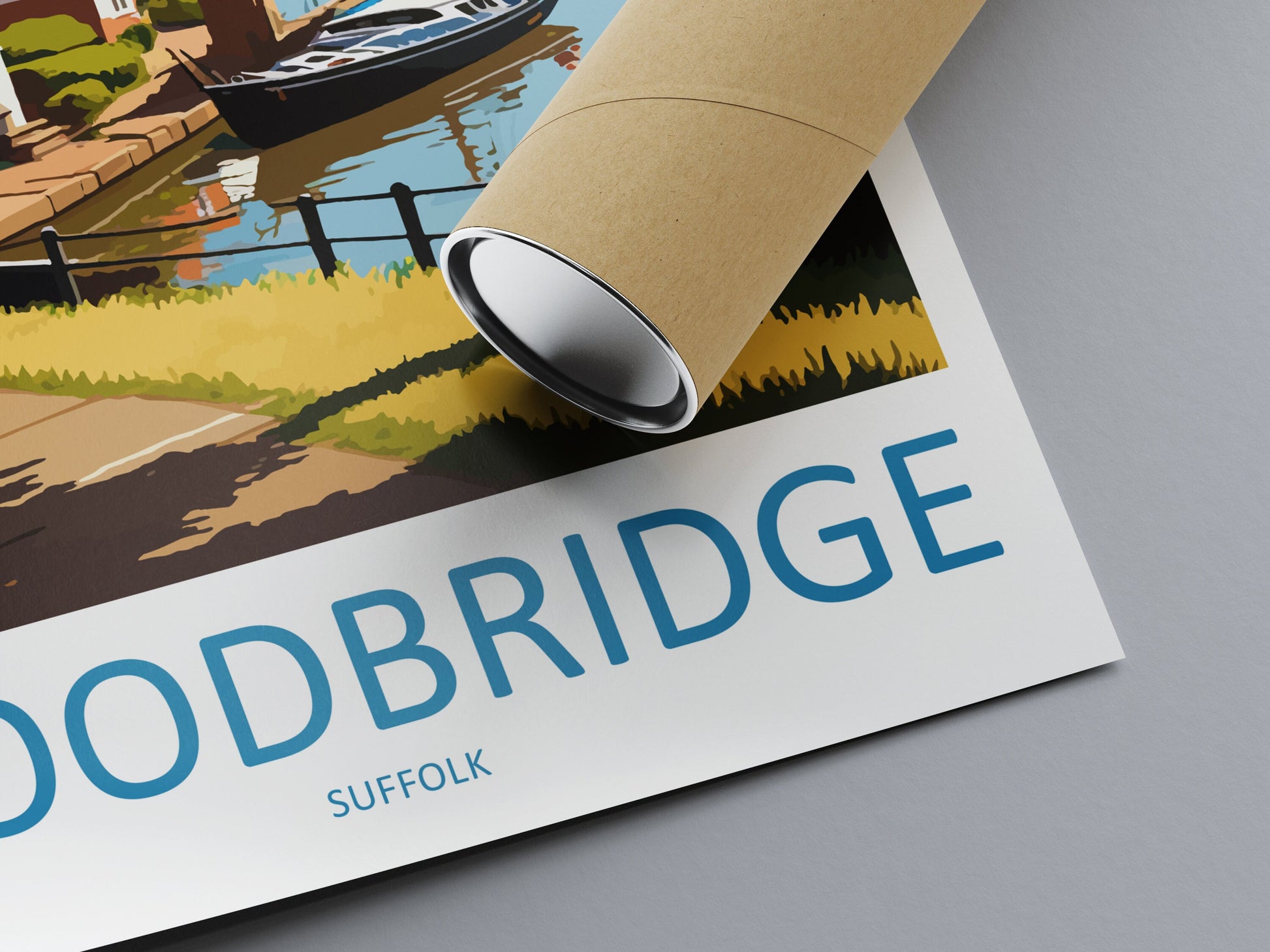 Woodbridge Travel Print Wall Art Woodbridge Wall Hanging Home Décor Woodbridge Gift Art Lovers England Art Lover Gift Woodbridge Art