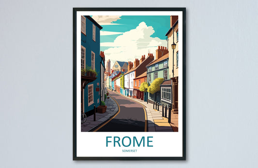 Frome Travel Print Wall Art Frome Wall Hanging Home Décor Frome Gift Art Lovers England Art Lover Gift Frome Art