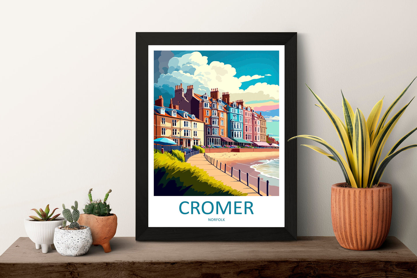 Cromer Travel Print Wall Art Cromer Wall Hanging Home Décor Cromer Gift Art Lovers England Art Lover Gift Cromer Art
