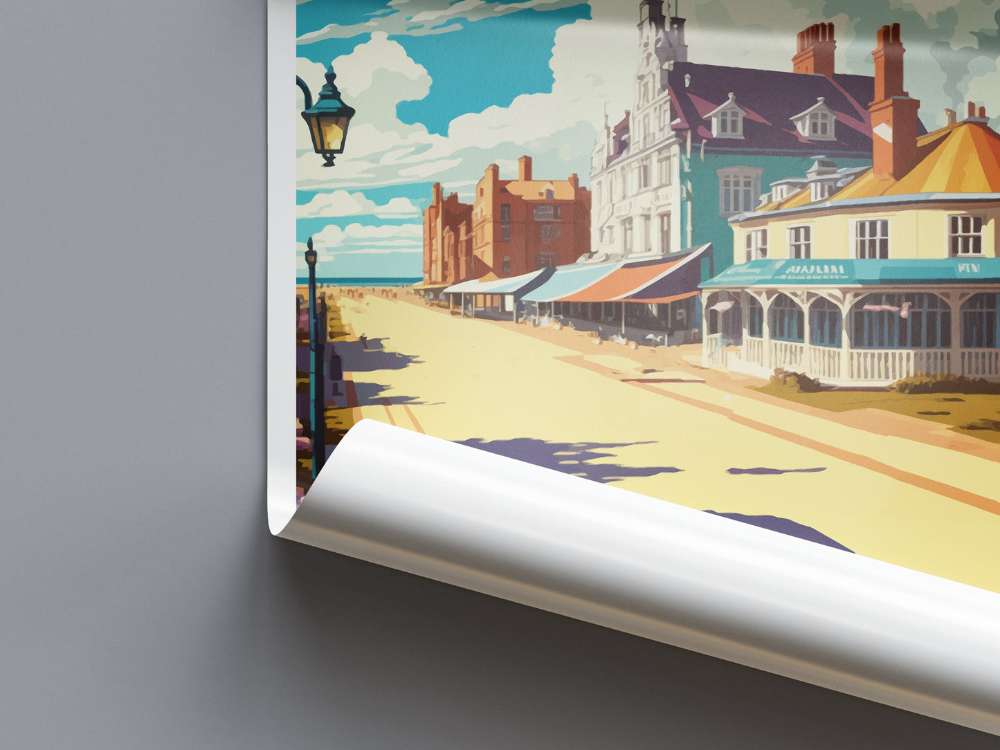 Great Yarmouth Travel Print Wall Art Great Yarmouth Wall Hanging Home Décor Great Yarmouth Gift Art Lovers England Art Lover Gift