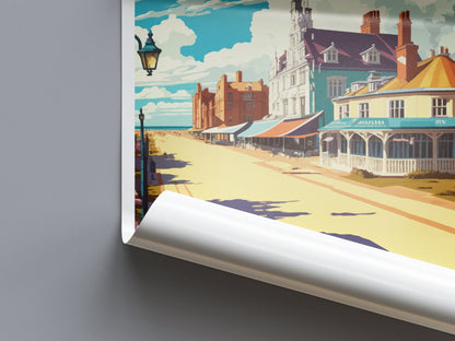 Great Yarmouth Travel Print Wall Art Great Yarmouth Wall Hanging Home Décor Great Yarmouth Gift Art Lovers England Art Lover Gift