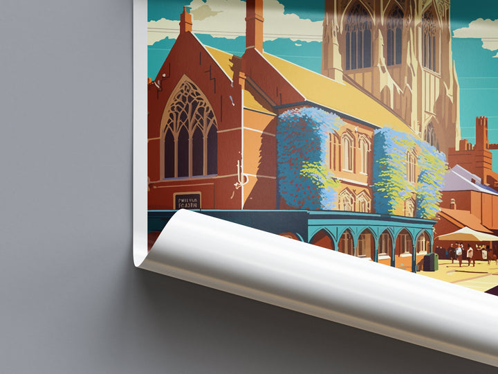 Kings Lynn Travel Print Wall Art Kings Lynn Wall Hanging Home Décor Kings Lynn Gift Art Lovers England Art Lover Gift Kings Lynn Art