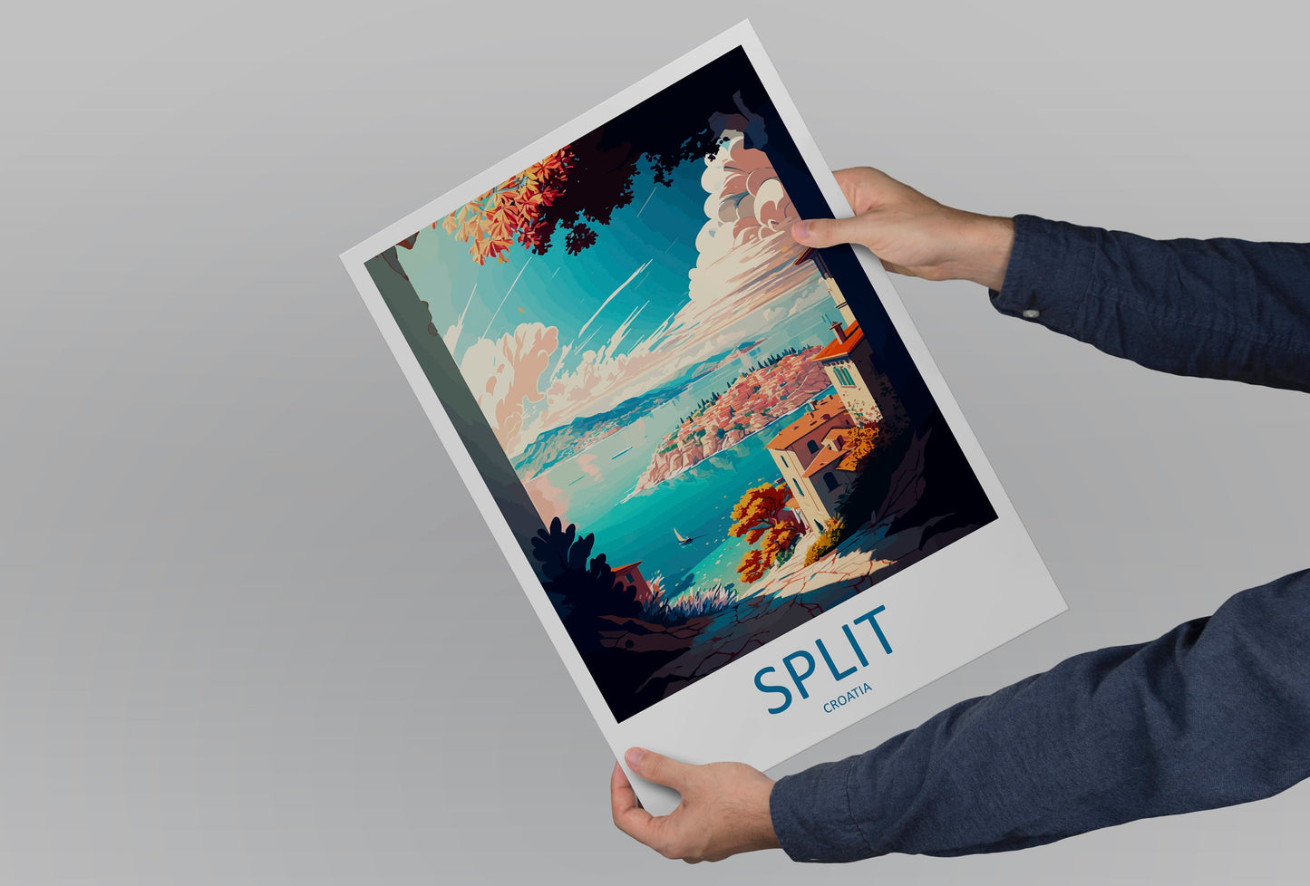 Split Travel Print Wall Art Split Wall Hanging Home Décor Split Gift Art Lovers Croatia Art Lover Gift Split Travel Poster Wall Art
