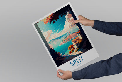 Split Travel Print Wall Art Split Wall Hanging Home Décor Split Gift Art Lovers Croatia Art Lover Gift Split Travel Poster Wall Art