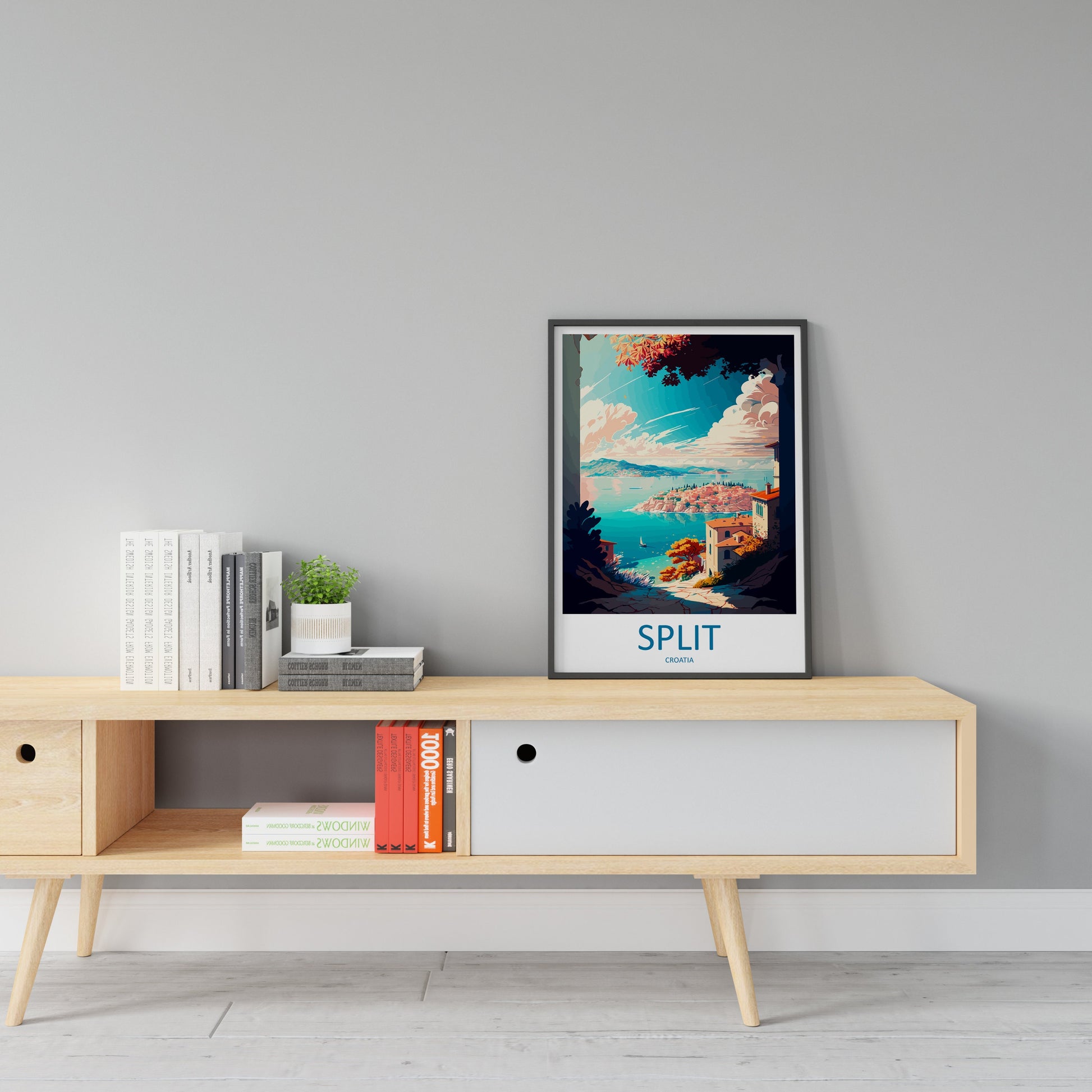 Split Travel Print Wall Art Split Wall Hanging Home Décor Split Gift Art Lovers Croatia Art Lover Gift Split Travel Poster Wall Art