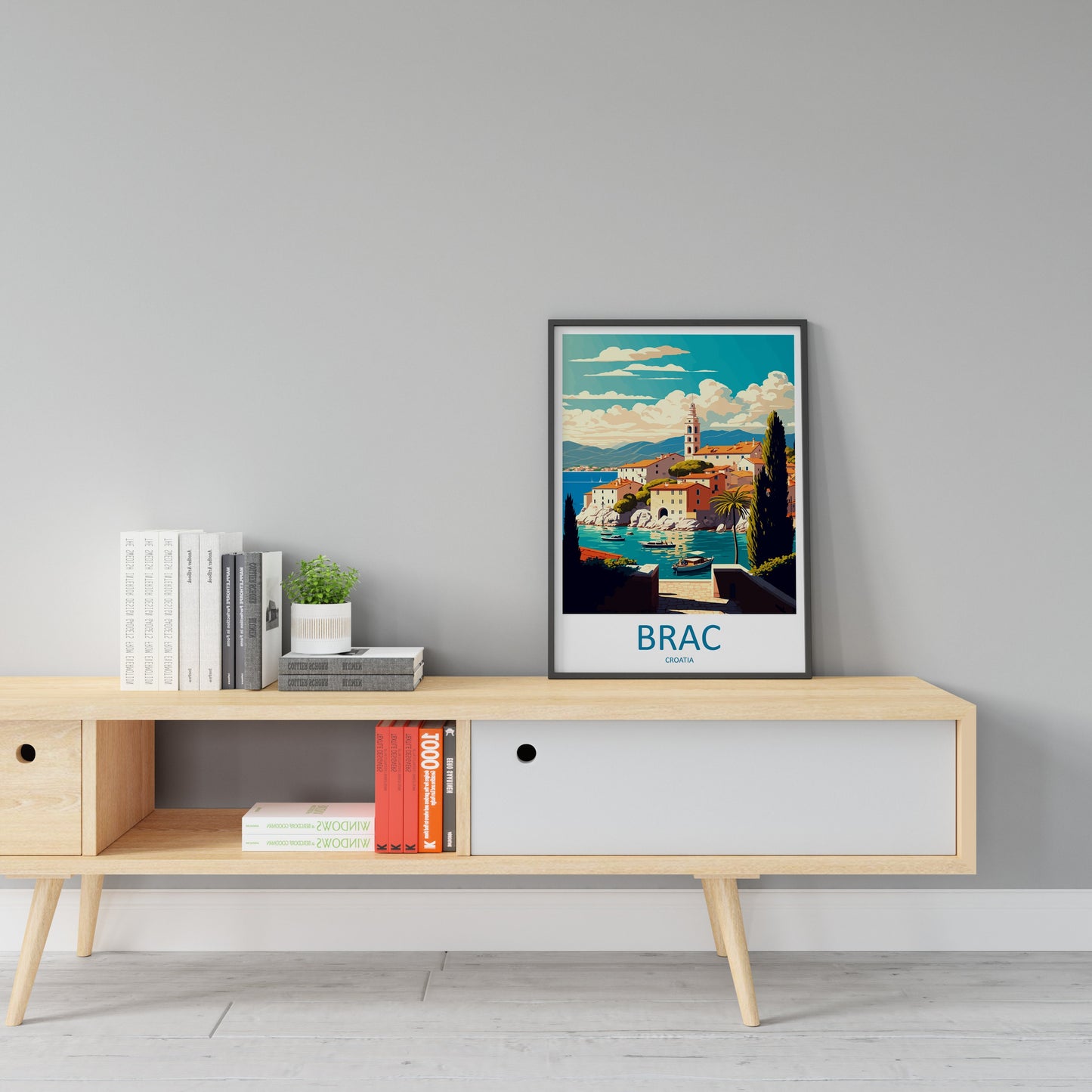 Brac Travel Print Wall Art Brac Wall Hanging Home Décor Brac Gift Art Lovers Croatia Art Lover Gift Brac Travel Poster Wall Art