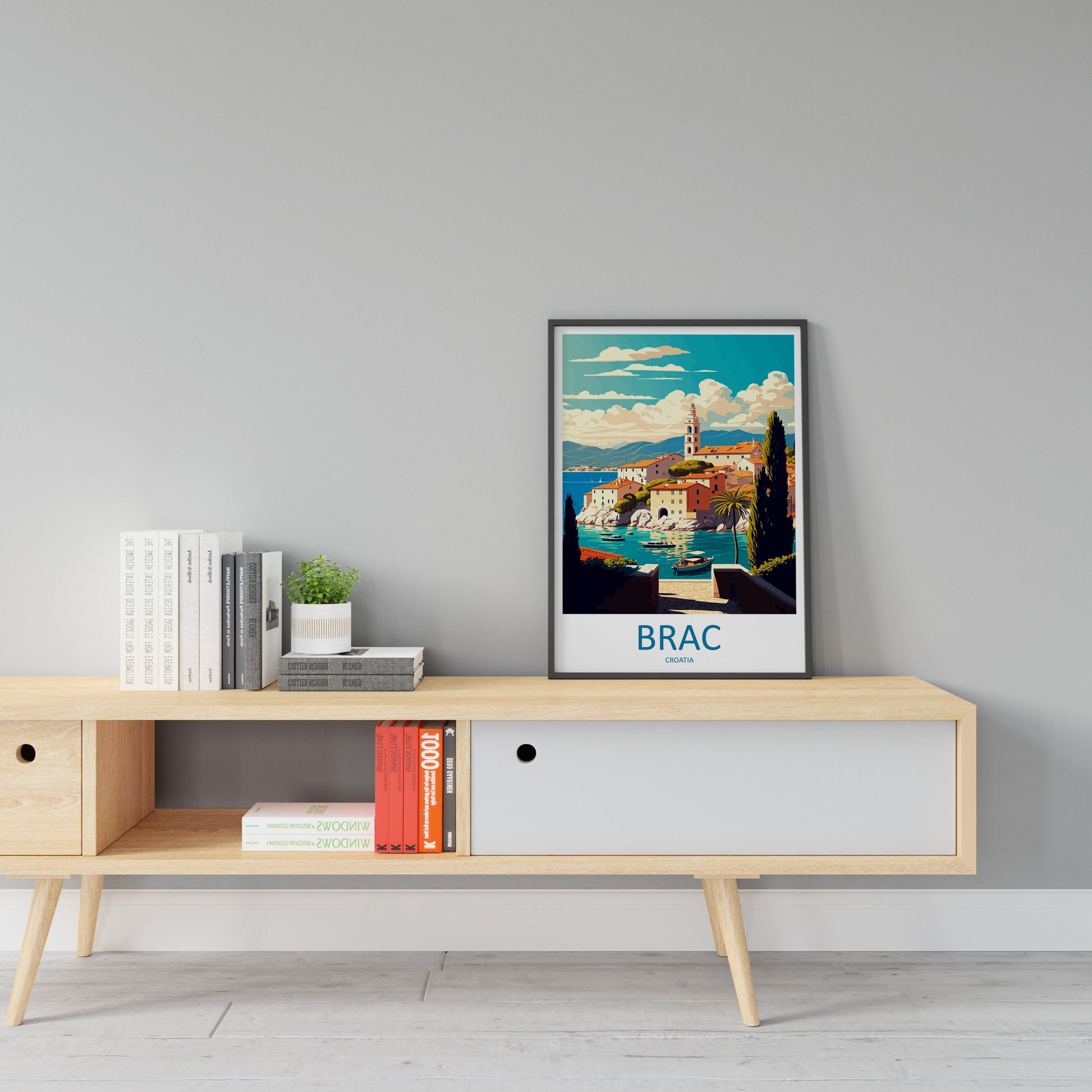 Brac Travel Print Wall Art Brac Wall Hanging Home Décor Brac Gift Art Lovers Croatia Art Lover Gift Brac Travel Poster Wall Art