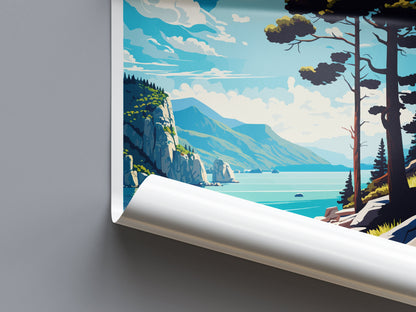 Brela Travel Print Wall Art Brela Wall Hanging Home Décor Brela Gift Art Lovers Croatia Art Lover Gift Brela Travel Poster Wall Art