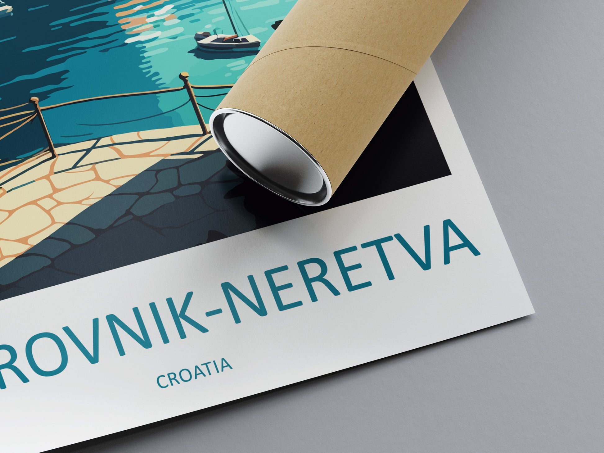 Dubrovnik-Neretva Travel Print Wall Art Dubrovnik-Neretva Wall Hanging Home Décor Dubrovnik-Neretva Gift Art Lovers Croatia Art Lover Gift