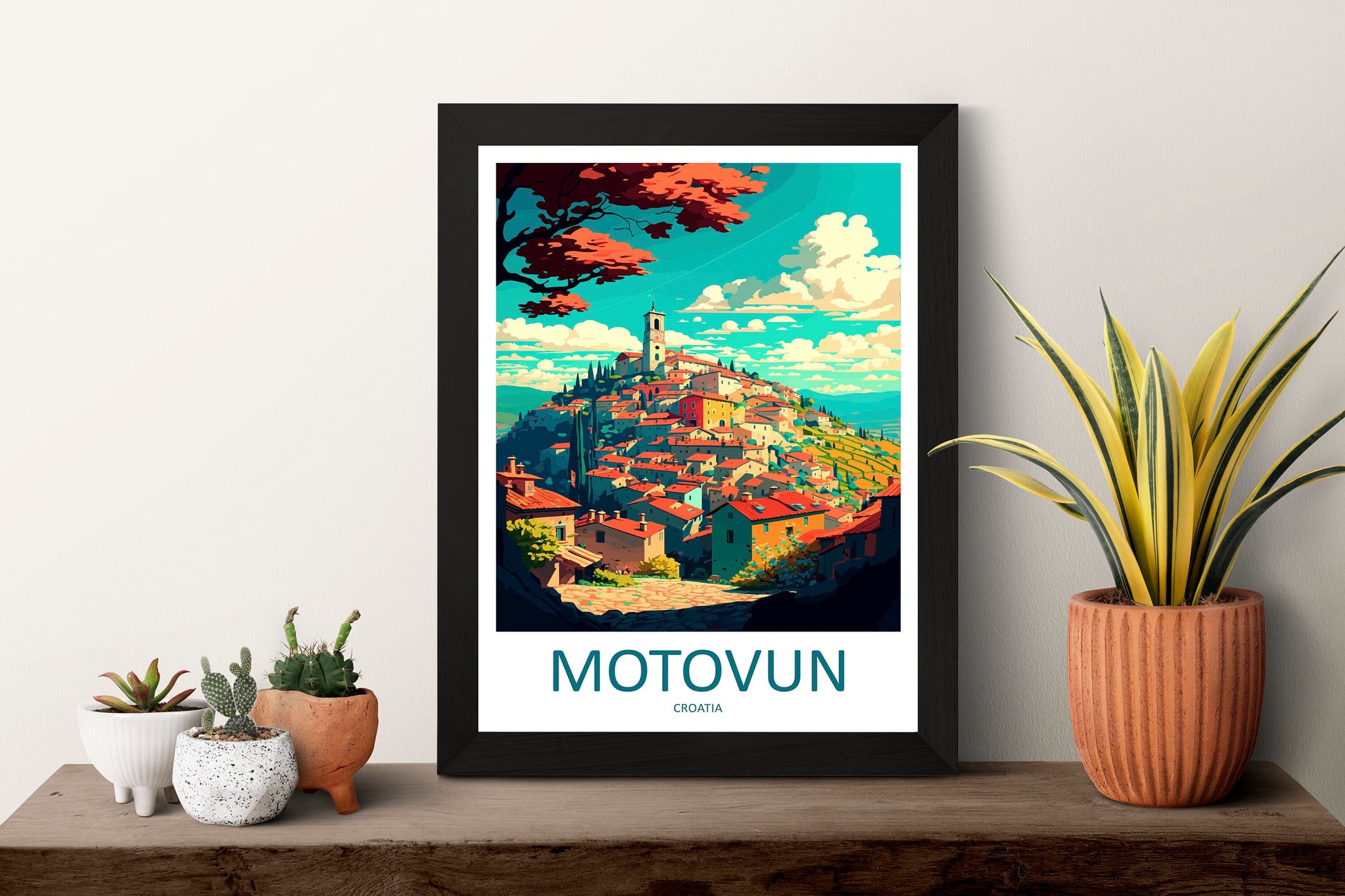 Motovun Travel Print Wall Art Motovun Wall Hanging Home Décor Motovun Gift Art Lovers Croatia Art Lover Gift Motovun Travel Poster Art