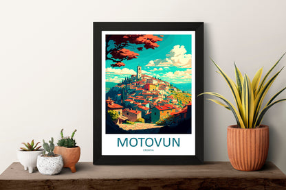 Motovun Travel Print Wall Art Motovun Wall Hanging Home Décor Motovun Gift Art Lovers Croatia Art Lover Gift Motovun Travel Poster Art