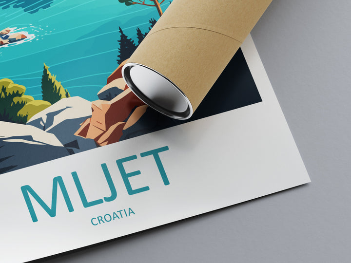 Mljet National Park Travel Print Wall Art Mljet Wall Hanging Home Décor Mljet Gift Art Lovers Croatia Art Lover Gift Mljet Travel Poster Art