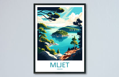 Mljet National Park Travel Print Wall Art Mljet Wall Hanging Home Décor Mljet Gift Art Lovers Croatia Art Lover Gift Mljet Travel Poster Art