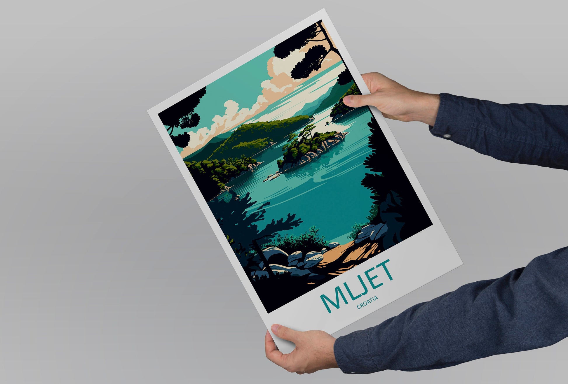 Mljet National Park Travel Print Wall Art Mljet Wall Hanging Home Décor Mljet Gift Art Lovers Croatia Art Lover Gift Mljet Travel Poster Art