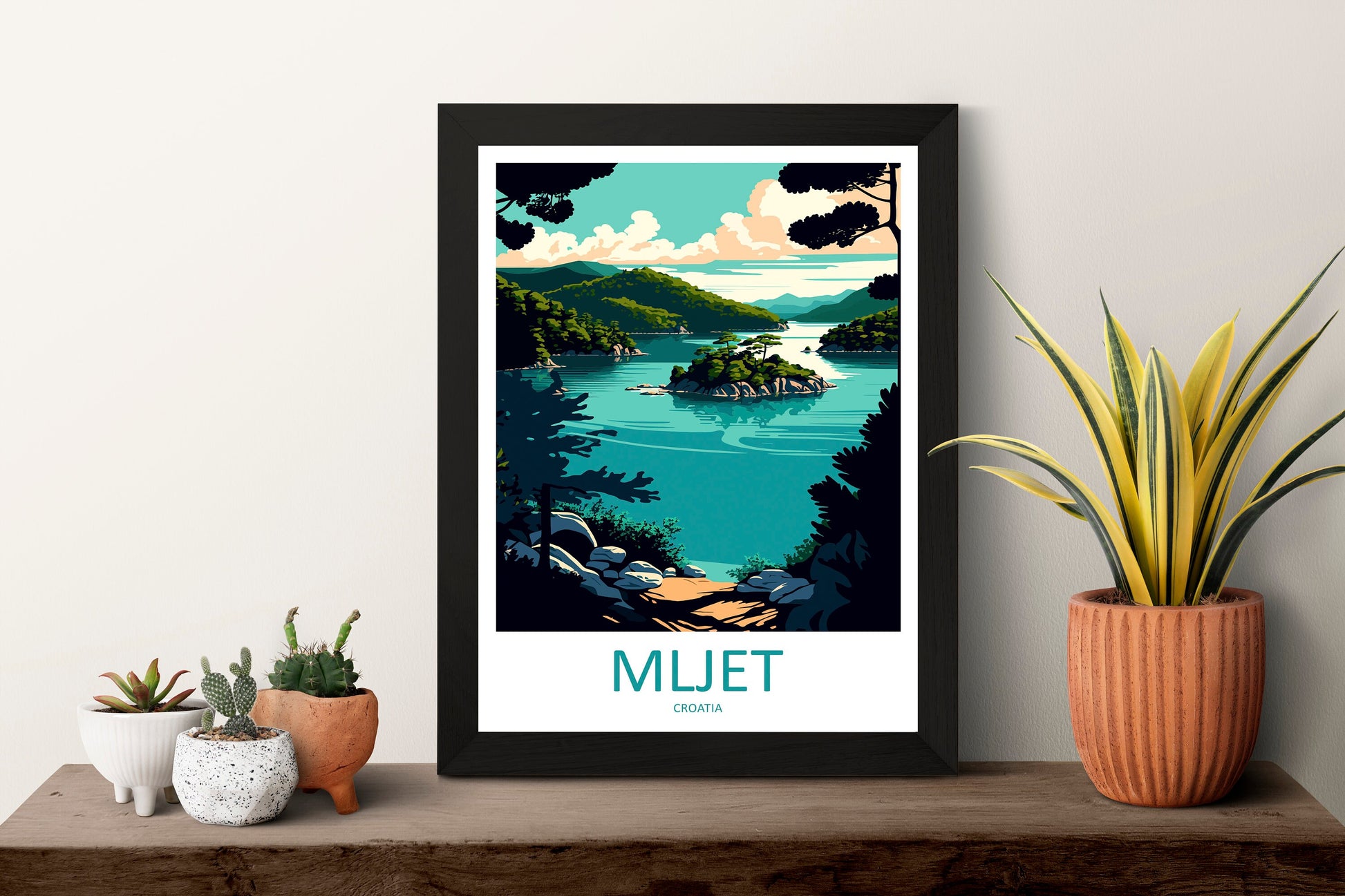 Mljet National Park Travel Print Wall Art Mljet Wall Hanging Home Décor Mljet Gift Art Lovers Croatia Art Lover Gift Mljet Travel Poster Art