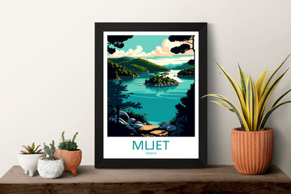 Mljet National Park Travel Print Wall Art Mljet Wall Hanging Home Décor Mljet Gift Art Lovers Croatia Art Lover Gift Mljet Travel Poster Art