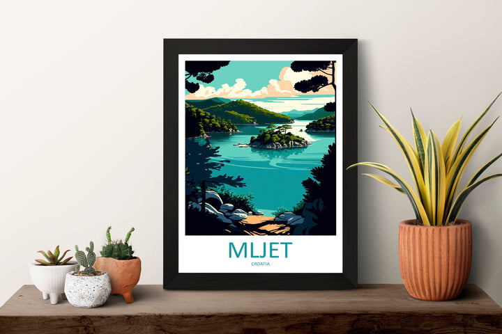 Mljet National Park Travel Print Wall Art Mljet Wall Hanging Home Décor Mljet Gift Art Lovers Croatia Art Lover Gift Mljet Travel Poster Art