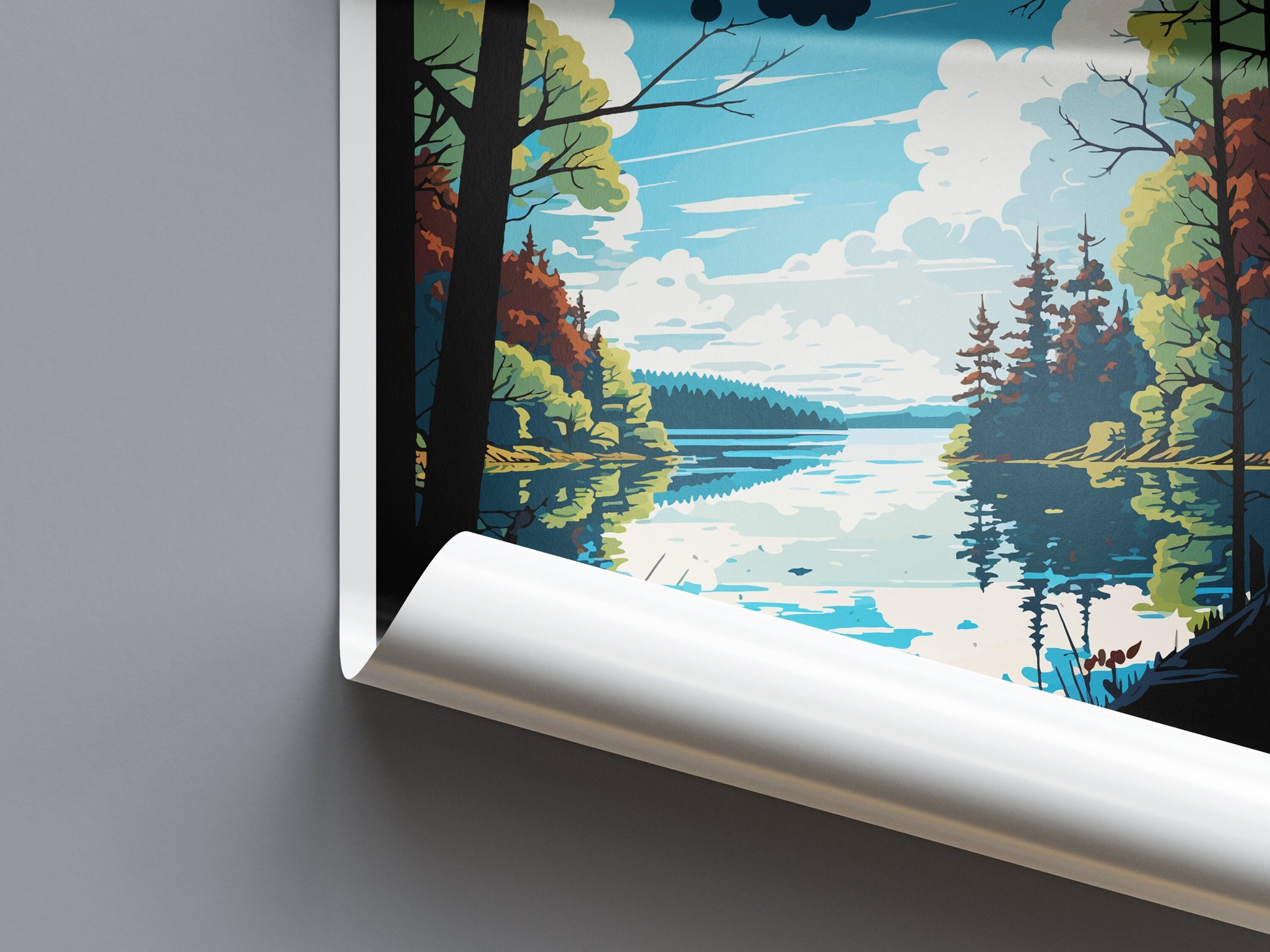 Forest Of Dean Travel Print Wall Art Forest Of Dean Wall Hanging Home Decor Forest Of Dean Gift Art Lovers Wall Art ANOB Travel Art