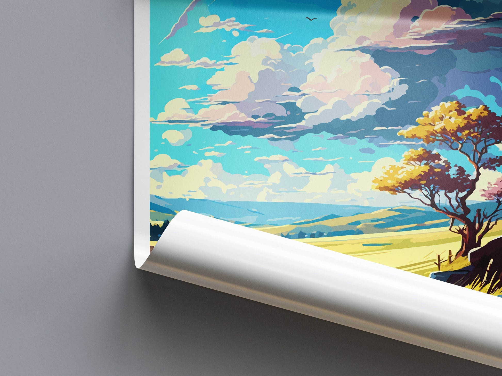 High Weald Travel Print Wall Art High Weald Wall Hanging Home Decor High Weald Gift Art Lovers Wall Art ANOB Travel Art