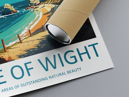 Isle Of Wight Travel Print Wall Art Isle Of Wight Wall Hanging Home Decor Isle Of Wight Gift Art Lovers Wall Art ANOB Travel Art