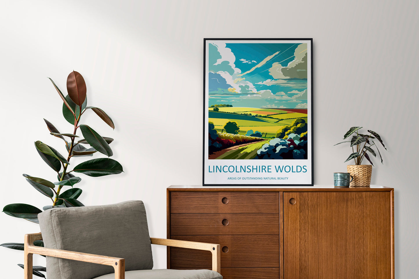 Lincolnshire Wolds Travel Print Wall Art Lincolnshire Wolds Wall Hanging Home Decor Lincolnshire Wolds Gift Art Lovers Wall Art ANOB Travel