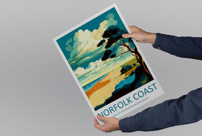 Norfolk Coast Travel Print Wall Art Norfolk Coast Wall Hanging Home Decor Norfolk Coast Gift Art Lovers Wall Art ANOB Travel Art