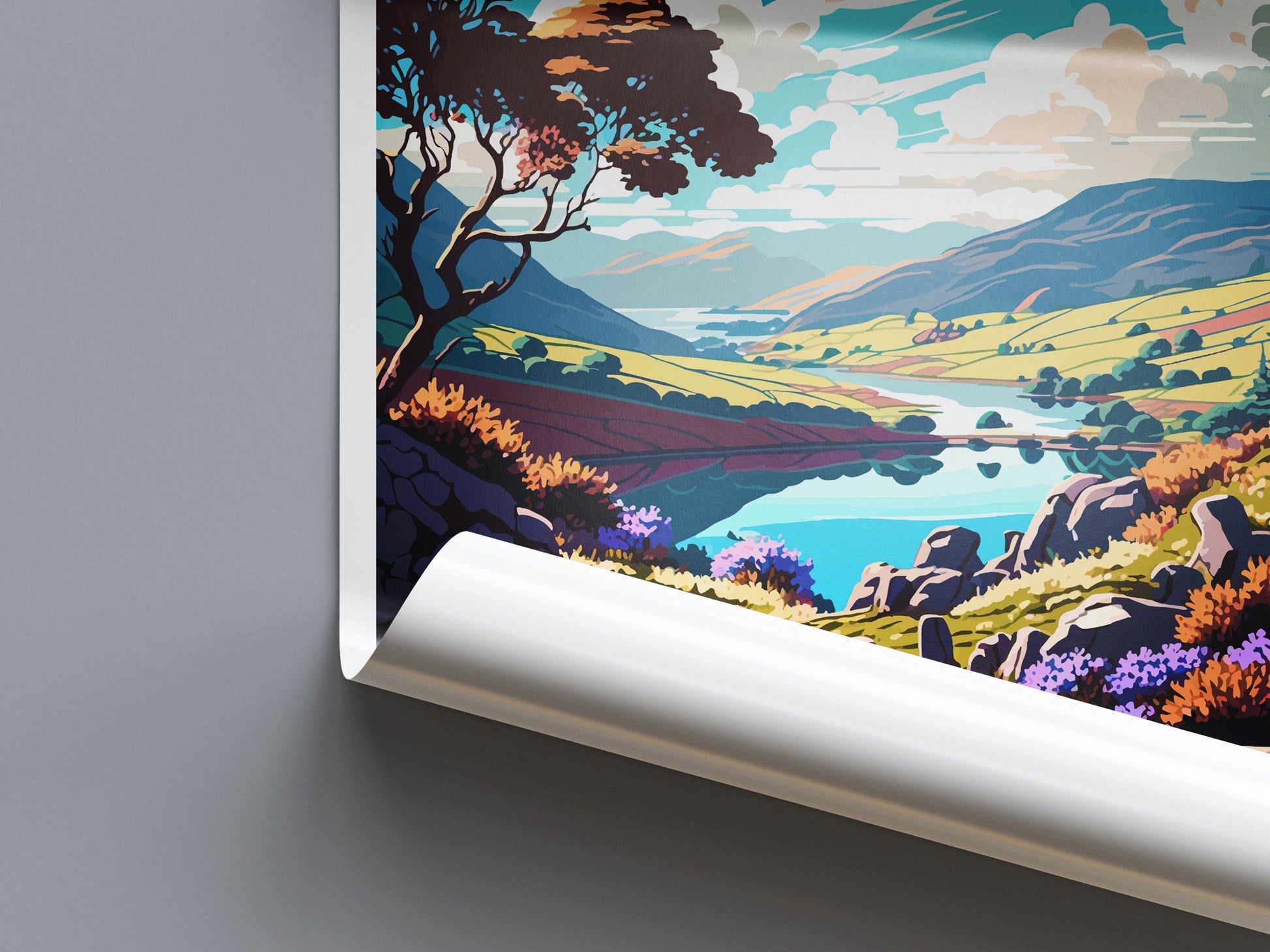 Tamar Valley Travel Print Wall Art Tamar Valley Wall Hanging Home Decor Tamar Valley Gift Art Lovers Wall Art ANOB Travel Art