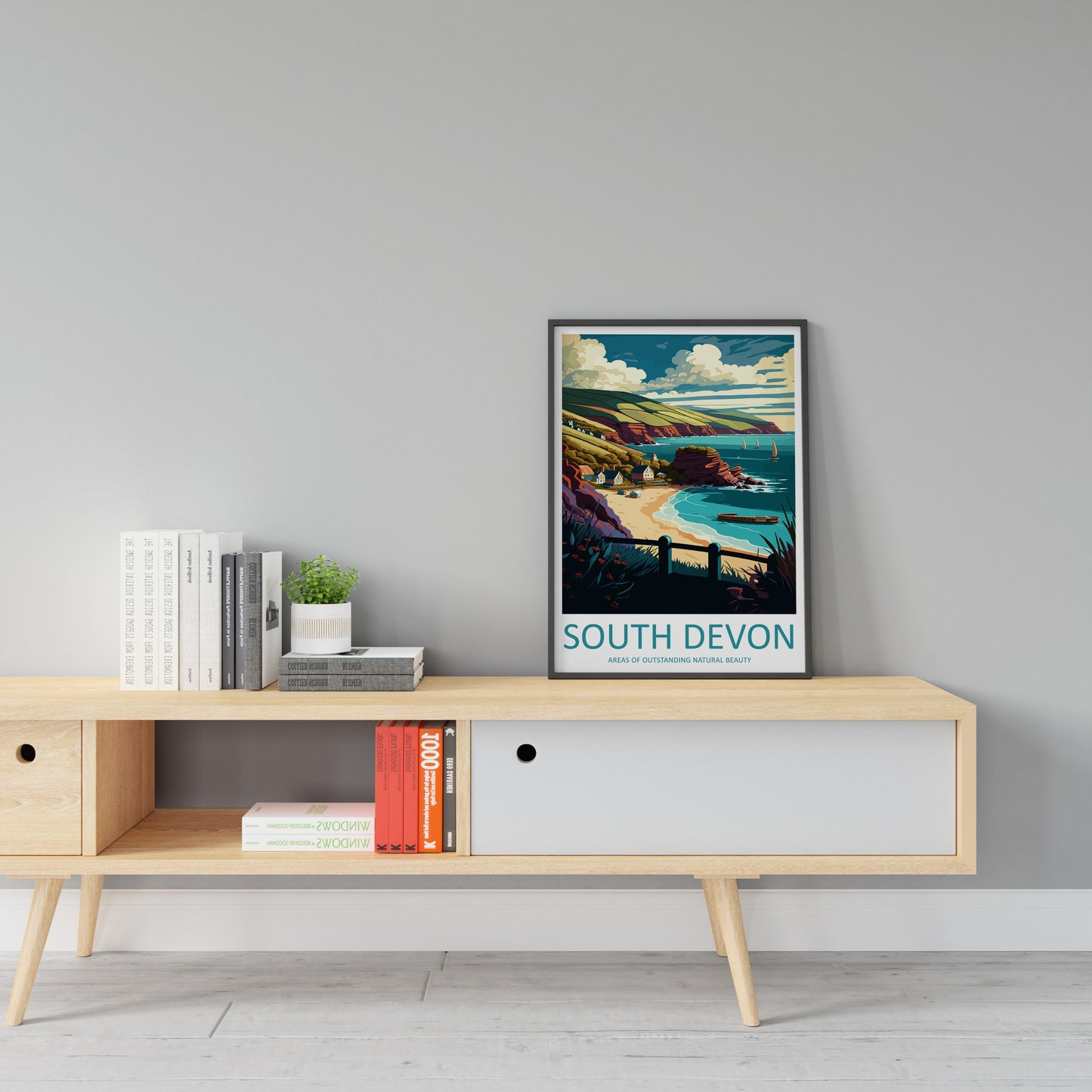 South Devon Travel Print Wall Art South Devon Wall Hanging Home Decor South Devon Gift Art Lovers Wall Art ANOB Travel Art