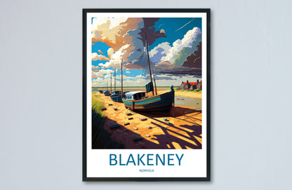 Blakeney Travel Print Wall Art Blakeney Wall Hanging Home Décor Blakeney Gift Art Lovers England Art Lover Gift Blakeney Art