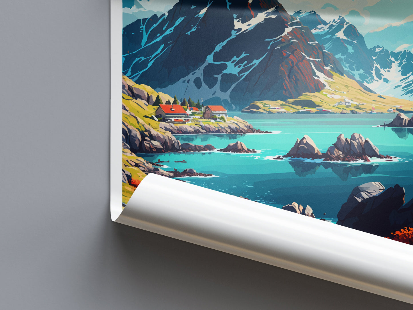 Lofoten Islands Travel Print Lofoten Home Décor Lofoten Islands Art Print Norwegian Wall Print For Lofoten Gift Wall Hanging Lofoten Artwork