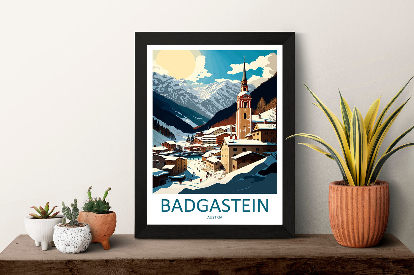 Badgastein Travel Print Wall Art Badgastein Wall Hanging Home Décor Badgastein Gift Art Lovers Austria Art Lover Gift Badgastein Travel