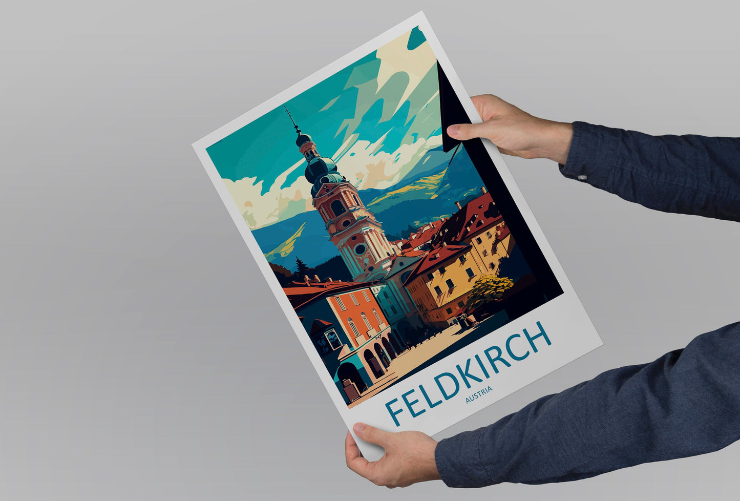 Feldkirch Travel Print Wall Art Feldkirch Wall Hanging Home Décor Feldkirch Gift Art Lovers Austria Art Lover Gift Feldkirch Travel Poster