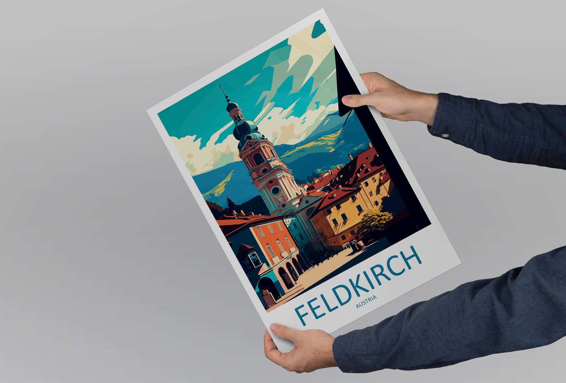 Feldkirch Travel Print Wall Art Feldkirch Wall Hanging Home Décor Feldkirch Gift Art Lovers Austria Art Lover Gift Feldkirch Travel Poster
