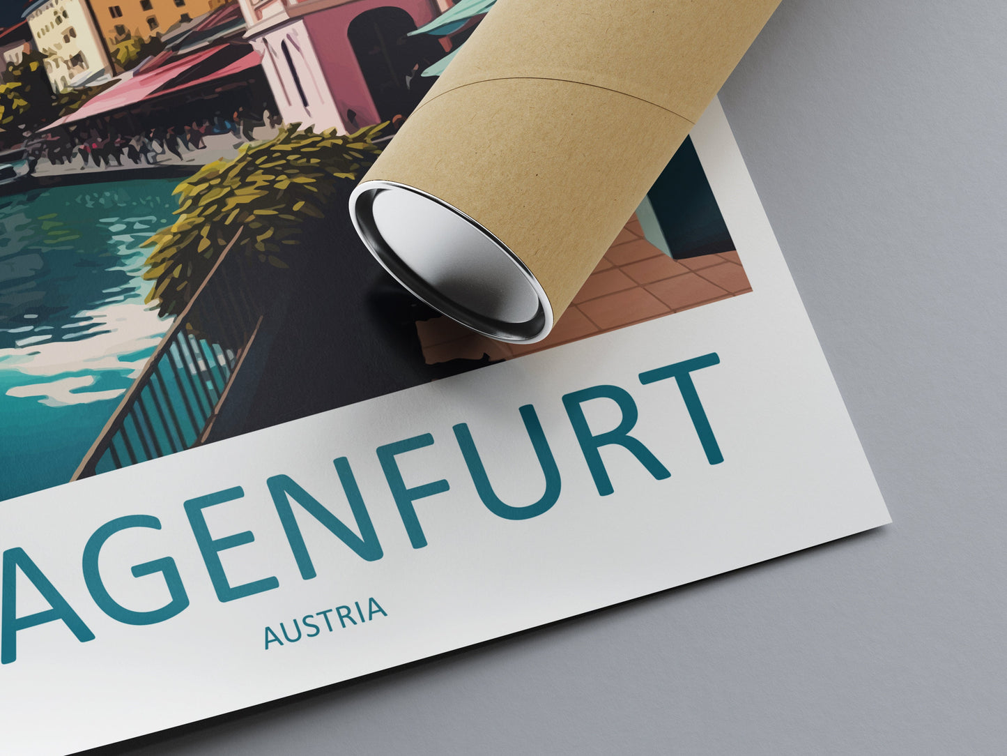 Klagenfurt Travel Print Wall Art Klagenfurt Wall Hanging Home Décor Klagenfurt Gift Art Lovers Austria Art Lover Gift Klagenfurt