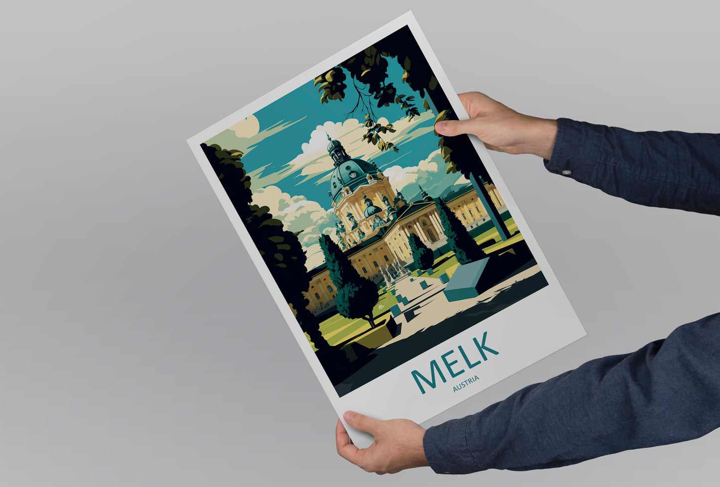 Melk Travel Print Wall Art Melk Wall Hanging Home Décor Melk Gift Art Lovers Austria Art Lover Gift Melk Travel Poster Melk Wall Poster