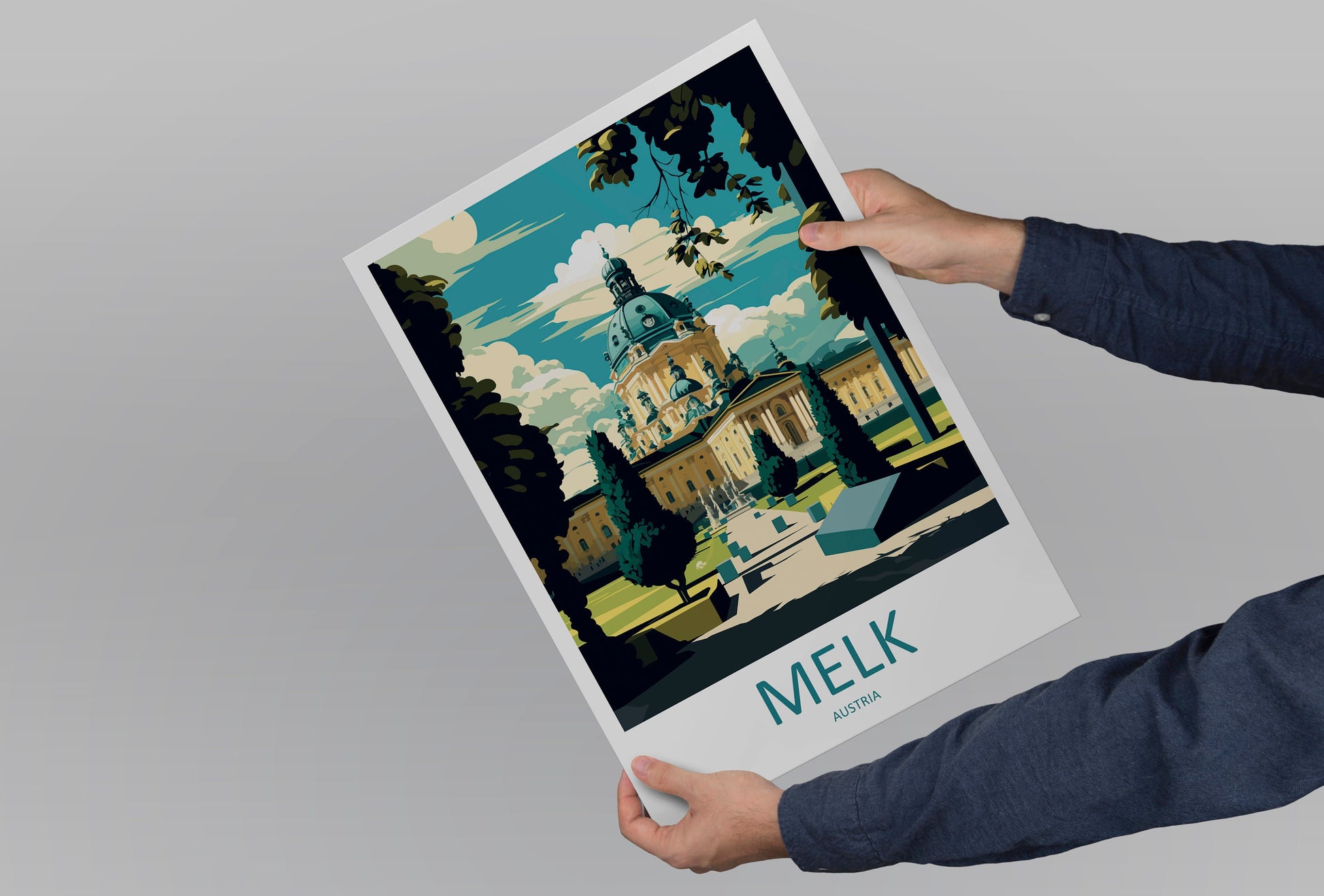 Melk Travel Print Wall Art Melk Wall Hanging Home Décor Melk Gift Art Lovers Austria Art Lover Gift Melk Travel Poster Melk Wall Poster