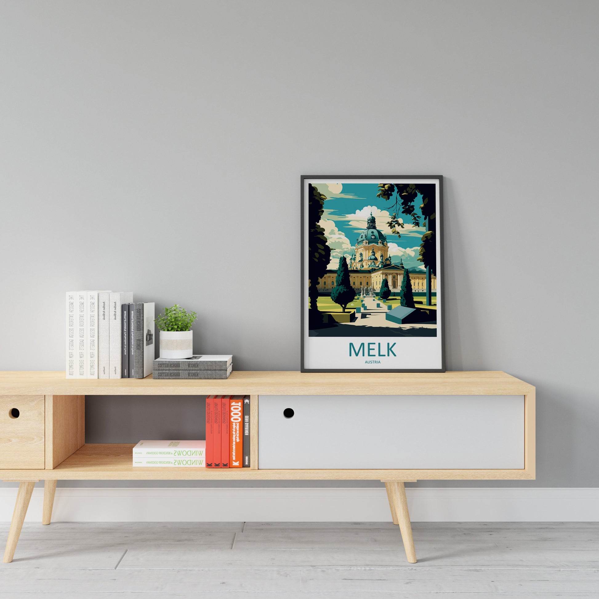 Melk Travel Print Wall Art Melk Wall Hanging Home Décor Melk Gift Art Lovers Austria Art Lover Gift Melk Travel Poster Melk Wall Poster