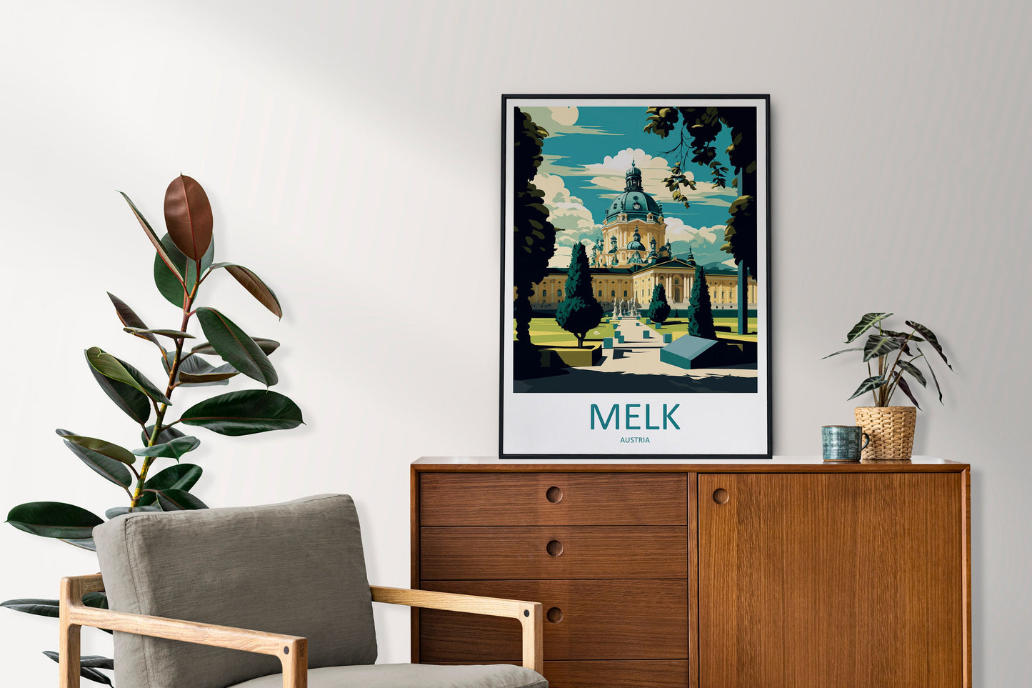Melk Travel Print Wall Art Melk Wall Hanging Home Décor Melk Gift Art Lovers Austria Art Lover Gift Melk Travel Poster Melk Wall Poster
