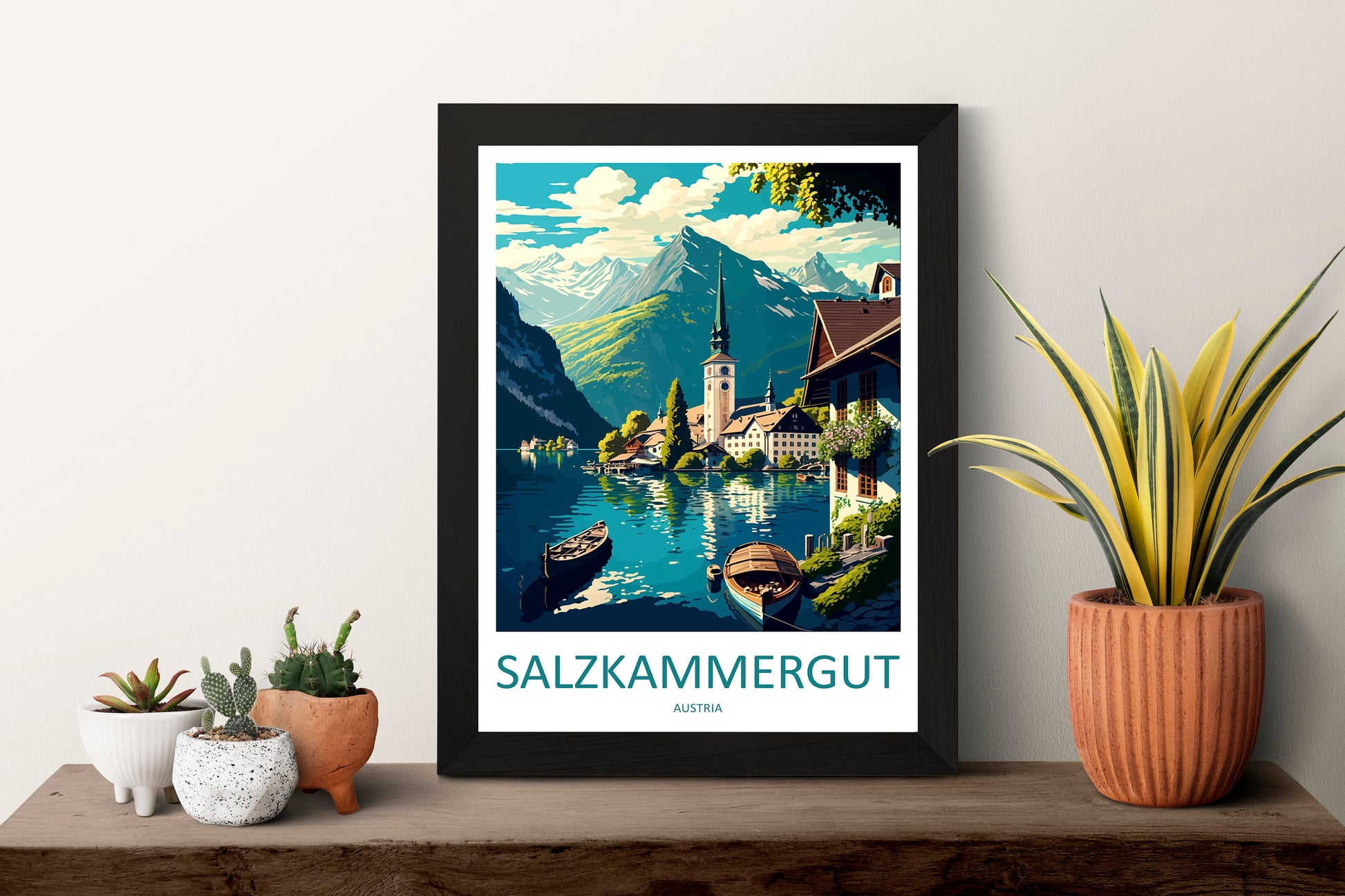 Salzkammergut Travel Print Wall Art Salzkammergut Wall Hanging Home Décor Salzkammergut Gift Art Lovers Austria Art Lover Gift