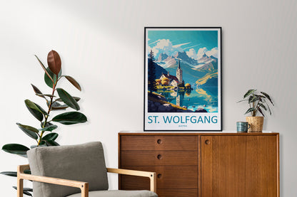 St. Wolfgang Travel Print Wall Art St. Wolfgang Wall Hanging Home Décor St. Wolfgang Gift Art Lovers Austria Art Lover Gift St. Wolfgang