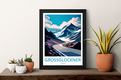 Grossglockner Travel Print Wall Art Grossglockner Wall Hanging Home Décor Grossglockner Gift Art Lovers Austria Art Lover Gift Grossglockner