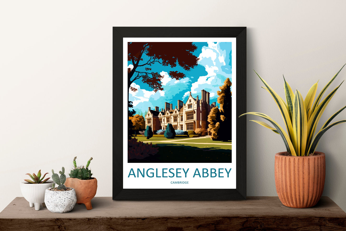 Anglesey Abbey Travel Print Wall Art Anglesey Abbey Wall Hanging Home Decoration Anglesey Abbey Gift Art Lovers Wall Art Print Art