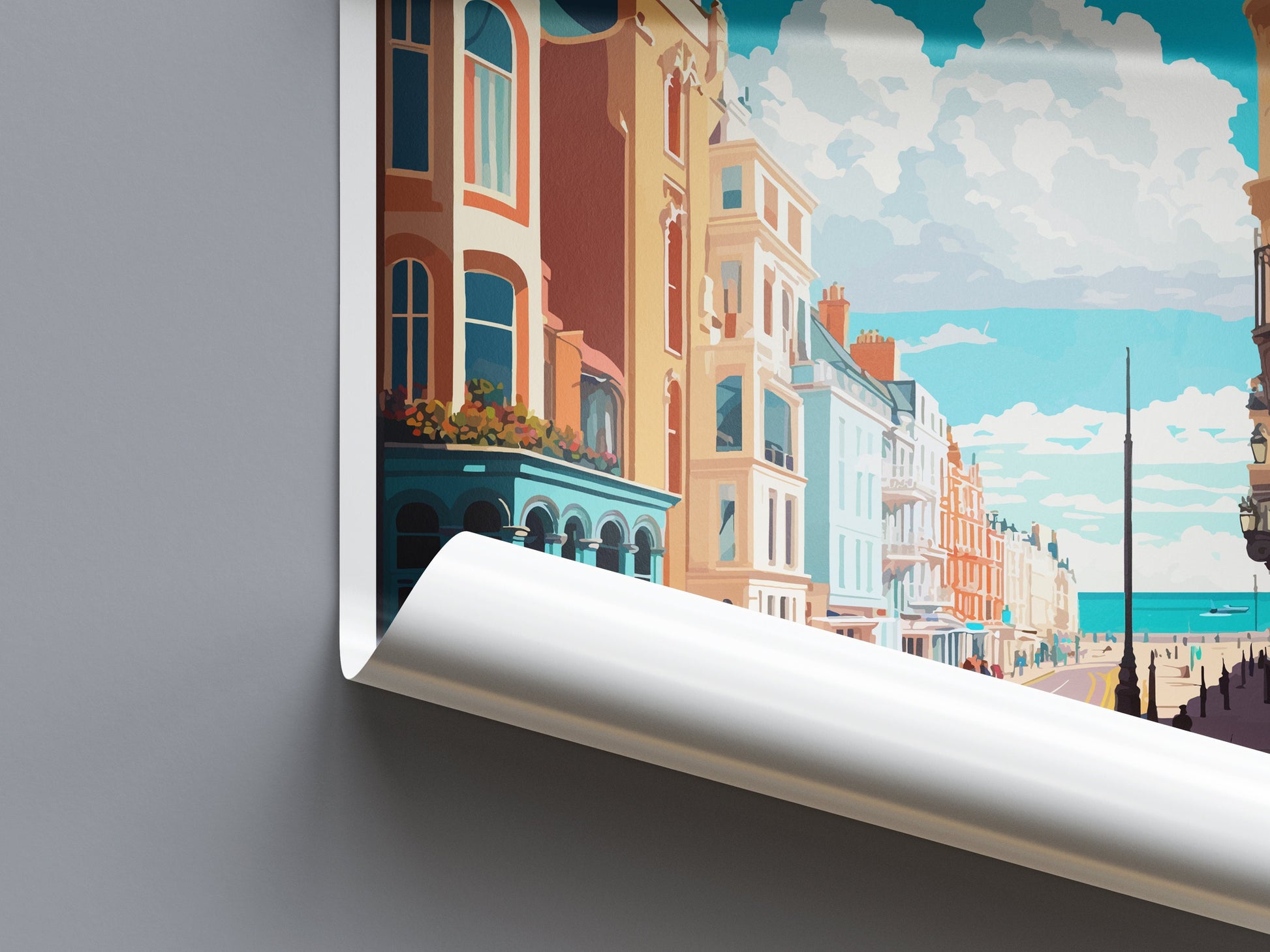 Brighton Travel Print Wall Art Brighton Wall Hanging Home Decoration Brighton Gift Art Lovers Wall Art Print Art Brighton Travel Poster