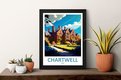 Chartwell Travel Print Wall Art Chartwell Wall Hanging Home Decoration Chartwell Gift Art Lovers Wall Art Print Art Chartwell Travel Art