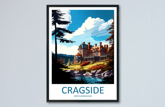 Cragside Travel Print Wall Art Cragside Wall Hanging Home Decoration Cragside Gift Art Lovers Wall Art Print Art Cragside Travel Art