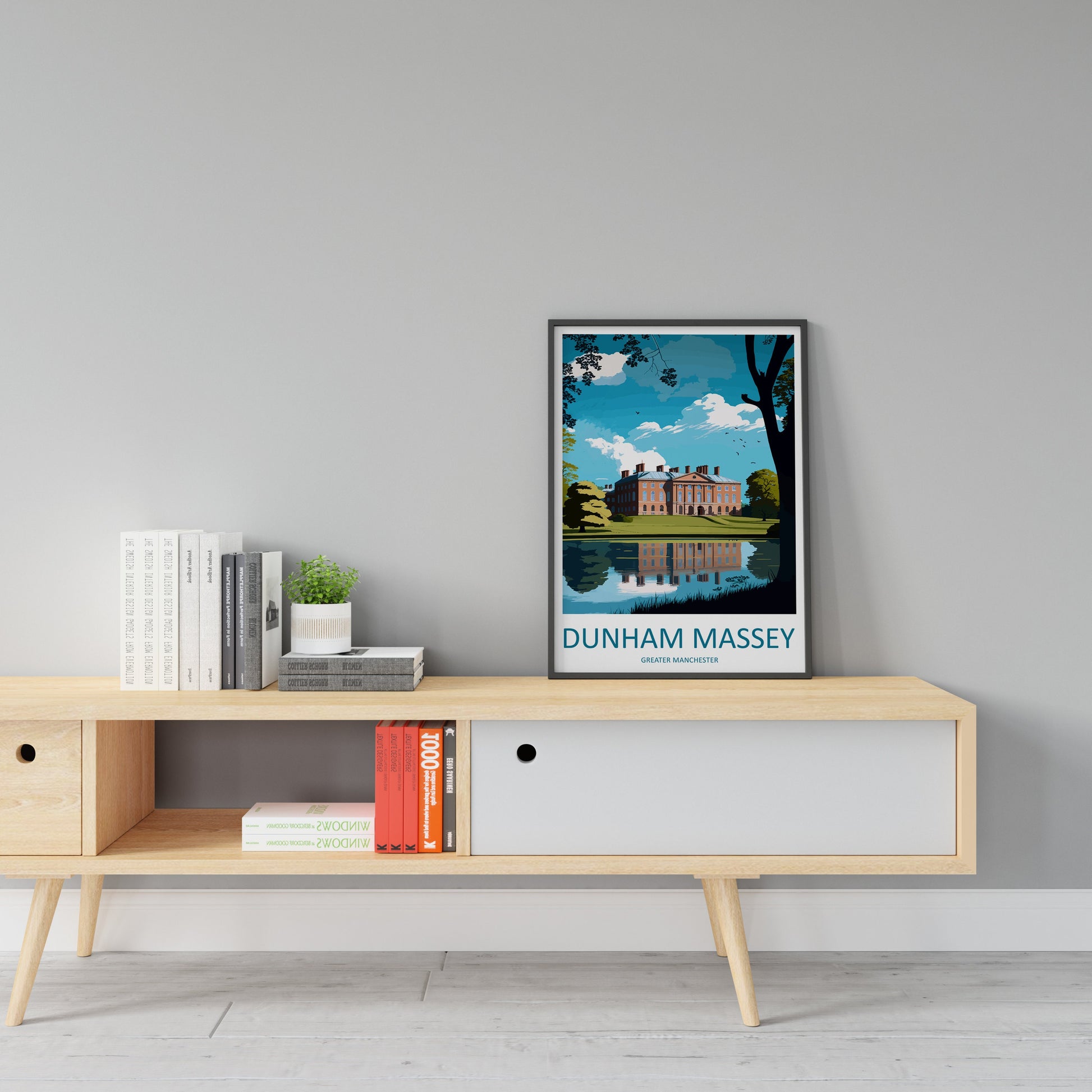 Dunham Massey Travel Print Wall Art Dunham Massey Wall Hanging Home Decor Dunham Massey Gift Art Lovers Wall Art Print Art Dunham Massey Art